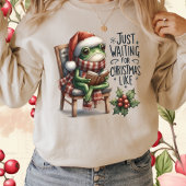  Schattige Grappig Kerst Kikker-Dier Kerst T-shirt