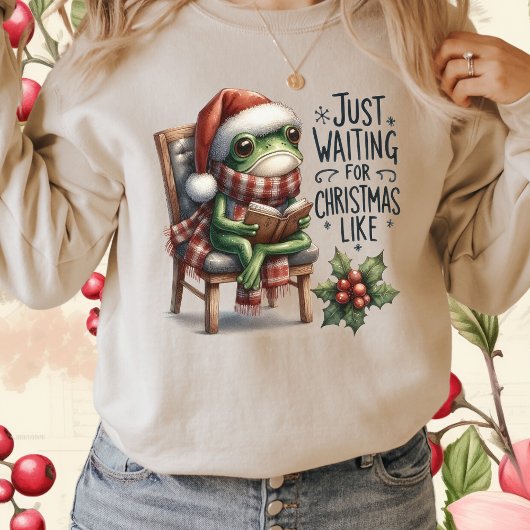 Schattige Grappig Kerst Kikker-Dier Kerst T-shirt