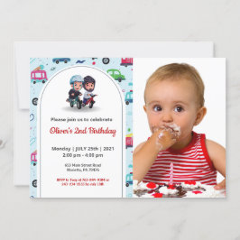 Schattige grappig | Kinder fotoverjaardag Kaart