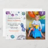 Schattige grappig | Kinder fotoverjaardag Kaart (Voorkant / Achterkant)