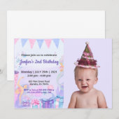 Schattige grappig | Kinder fotoverjaardag Kaart (Voorkant / Achterkant)