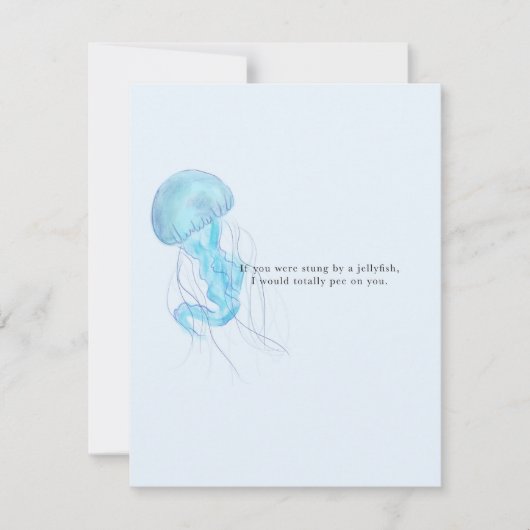 Schattige & grappig kwal wenskaart notitiekaartje (Voorkant)