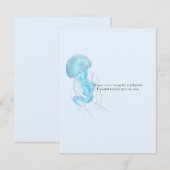 Schattige & grappig kwal wenskaart notitiekaartje (Voorkant / Achterkant)