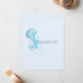 Schattige & grappig kwal wenskaart notitiekaartje (Voorkant / Achterkant in situ)