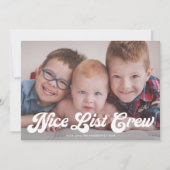 Schattige Grappig Leuk Lijst Crew Vrolijk Kerstfee Feestdagenkaart (Voorkant)