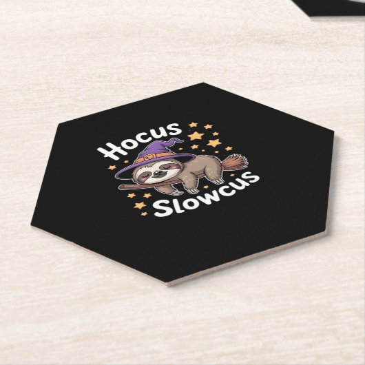 Schattige Grappig Luiaard Halloween Essential T-Sh Kartonnen Onderzetters (Schuin)