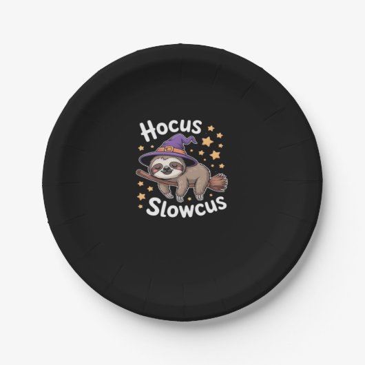 Schattige Grappig Luiaard Halloween Essential T-Sh Papieren Bordje (Voorkant)