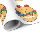 Schattige Grappig Modern Vakantie Hamster Dier Kle Cadeaupapier (Rol Hoek)
