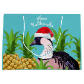 Schattige & Grappig Nene Kalikimaka Hawaii Kerstwo Groot Cadeauzakje (Voorkant)