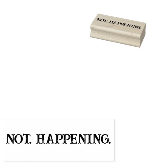 Schattige Grappig Niet Gebeurde Meme Rubberstempel (Gestempeld)