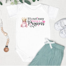 Schattige Grappig Niet Gemakkelijk Een Prinses Zij Romper