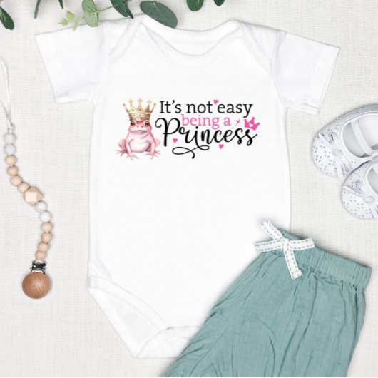 Schattige Grappig Niet Gemakkelijk Een Prinses Zij Romper