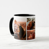 Schattige Grappig online dating Paar 4 Foto Collag Mok (Voorkant links)