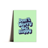 Schattige Grappig Paashoppy Bunny Gevouwen Kaart