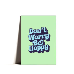 Schattige Grappig Paashoppy Bunny Gevouwen Kaart