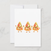 Schattige Grappig Pizza Kind Verjaardagsfeest Uitn Kaart (Achterkant)