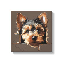 Schattige grappig puppy gezicht