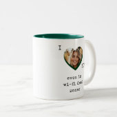 Schattige Grappig Romantisch Vriendin Vriendje Val Tweekleurige Koffiemok (Voorkant rechts)