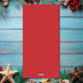 Schattige Grappig Santa Flamingo Tropisch Strand K Feestdagenkaart