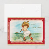 Schattige Grappig Valentijnsdag Hart Briefkaart (Voorkant / Achterkant)