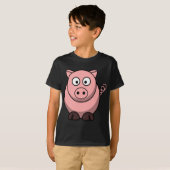 Schattige grappig varken t-shirt (Voorkant volledig)