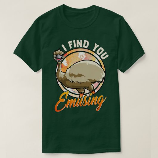 Schattige grappig vind ik je emusing amusant emu p t-shirt (Design voorkant)