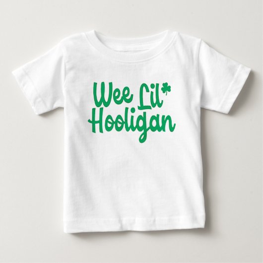 Schattige Grappig Wee Lil Hooligan St Patrick's Da (Voorkant)