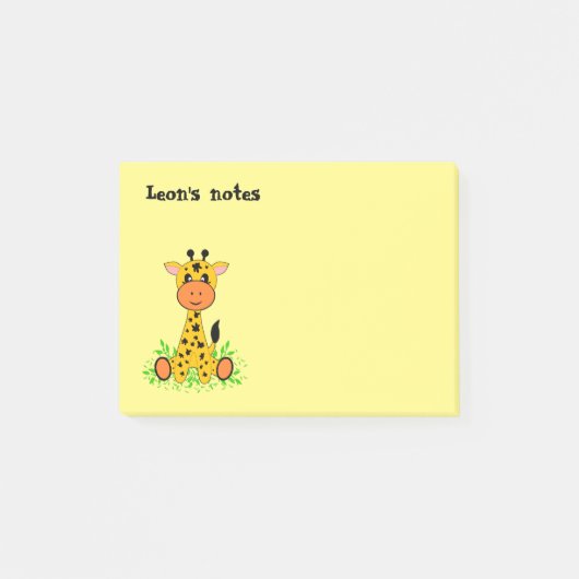 Schattige grappige baby-giraffe voor kinderen,  post-it® notes (Voorkant)