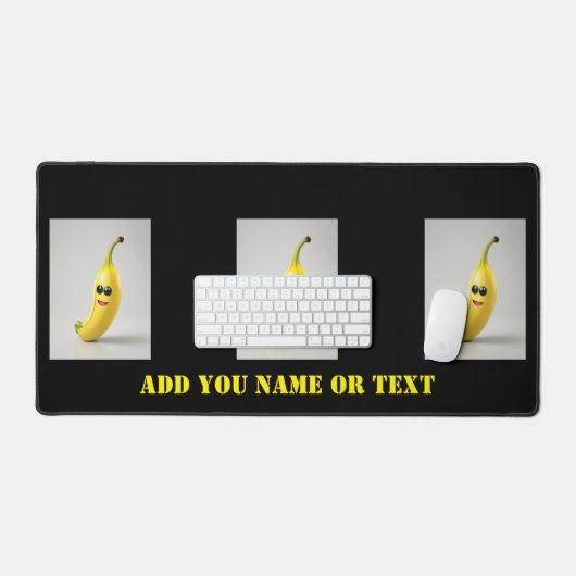 schattige grappige banaan Desk Mat (Keyboard & Muis)