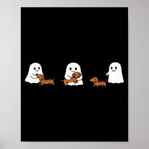 Schattige Grappige Boe Geesten Wandelende Dachshon Poster