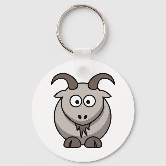 Schattige grappige boerderijgeit sleutelhanger (Voorkant)