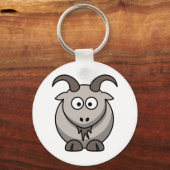 Schattige grappige boerderijgeit sleutelhanger (Voorkant)