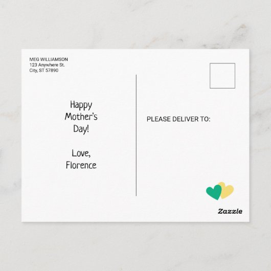 Schattige Grappige Cactus Bedankt dat je me hebt g Briefkaart (Achterkant)