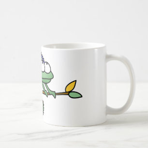 Schattige Grappige Cartoon Kameleon Groene Hagedis Koffiemok