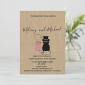 Schattige grappige cartoons die liefdevol zijn. kaart (Staand voorkant)