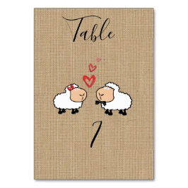 Schattige grappige cartoons schaap uit liefde begr kaart