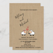 Schattige grappige cartoons schaap uit liefde begr kaart (Voorkant / Achterkant)