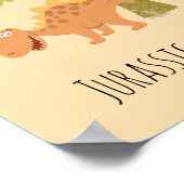 Schattige Grappige Dinosaur Dino Pies Jurassic Var Poster (Hoek)