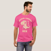 Schattige Grappige Dinosaurus Nervasaurus Rex voor T-shirt (Voorkant volledig)