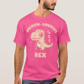 Schattige Grappige Dinosaurus Nervasaurus Rex voor T-shirt (Voorkant)