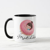 Schattige grappige donut mok (Links)