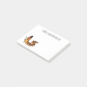 Schattige grappige duizendpoot cartoonillustratie post-it® notes (Schuin)