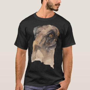 schattige grappige gekke pug t-shirt