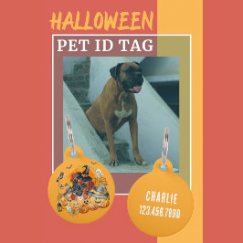 Schattige Grappige Gepersonaliseerde Boxer Hond Ha Huisdierpenning