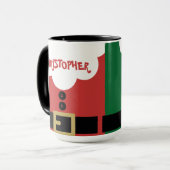 Schattige Grappige Gepersonaliseerde Naam Kerst Ki Mok (Voorkant links)