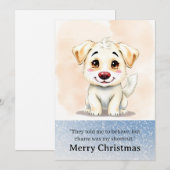 Schattige Grappige Hond Kerstkaart (Voorkant / Achterkant)