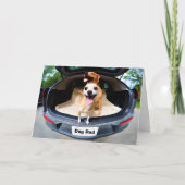 Schattige grappige honden Vaderdag Papa Kaart (Voorkant)