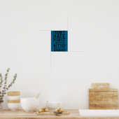 Schattige grappige introvert humor - ik haat mense poster (Keuken)