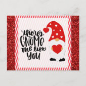 Schattige Grappige Kabouter Rood Glitter Briefkaart (Voorkant)