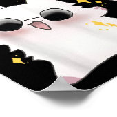 Schattige Grappige Kat Grappige Anime Meme Nee Ik Poster (Hoek)